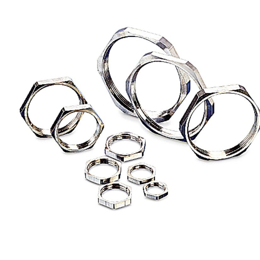 THOMAS & BETTS GMM-M20 LOCKNUT NP/BRASS M20X1.5